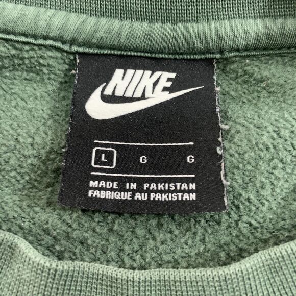 Nike Sweatshirt Mens Large Crewneck Pullover Just Do It Swoosh BV5089-337 - Picture 6 of 16